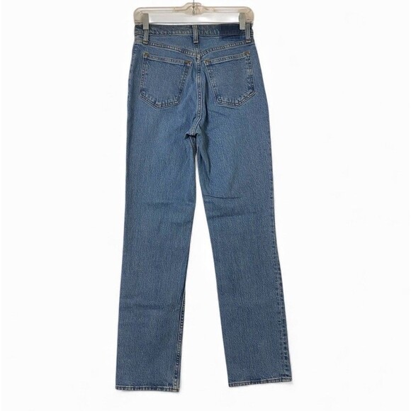 Abercrombie Fitch Jeans Women 25/0 Blue The 90s Straight Ultra High Rise - Picture 2 of 12